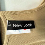 New Look  Womens Sleeveless Beige Maxi Tank Dress Sz‎ M Summer Beach Y2K Bodycon Photo 3