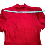 Vintage J. Taylor Red Dress Double Breasted Blazer Style Fitted Bodice Collar Size 6 Photo 12