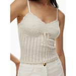 Aritzia  Wilfred Soloist Sweetheart Knit Tank Top Beige Women's Size Medium Photo 1