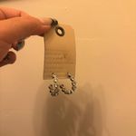 Anthropologie Silver and Clear Stone Earrings Photo 2