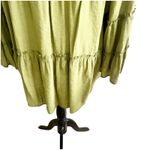 Cocomo Womens Peasant Blouse Tiered Shirt Moss Green Sleeves Plus Size 2X Photo 5