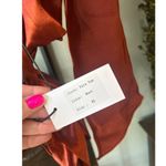 NONchalant Label Tara Silk Plunge Top Rust Womens Size XL Red Photo 8