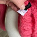 The Limited  Y2K Pink Off Shoulder Mohair Blend Sweater Whimsical Size L Photo 5