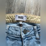Paige  light blue straight leg skinny jeans. Photo 3