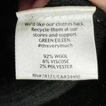 Eileen Fisher Skirt Black Wool Blend Straight Pencil Style Womens Petite Medium Photo 4