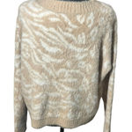 MINKPINK  Wild Jane Animal Print‎ Sweater Fuzzy, Soft, Cozy Size M Photo 0