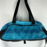 C9 Champion Yoga Duffel Travel Sports Gym Bag Blue Print Black Trim 18” Carryall Photo 0