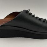 L'amour des Pieds Women's US Size 9 M Arienne Black Leather Wedge Slides Shoes Photo 6