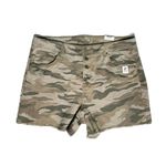 Time & Tru NEW Womens  High Rise Camo Print Relaxed Fit Denim Cut Off Shorts 20 Photo 0