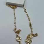 Style & Co Hammered Disc Mixed Chain Station Necklace in Gold-Tone NWT MSRP $30 Photo 4