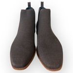Rothy's Dark Brown Knitted Pull Tab Rounded Toe Chelsea Ankle Boots Photo 1