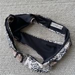 Zaful  Black White Blush Pink Snakeskin Print Cheeky High Leg Bikini Bottom Small Photo 5