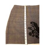 Loft Womens Skirt Size 2 Embroidered Duck Plaid Career Office Wear Plaid Preppy Photo 11