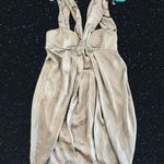 Mara Hoffman M Women's Silver Halter Silk Date Night Dress *TINY FLAW* Photo 1