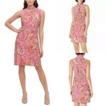Tommy Hilfiger NWT Pink Orange Paisley Dress New Photo 1