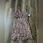 ASTR NWT The Label Sequin Mini Dress Asymmetrical Party Cocktail Stretch Large Photo 2