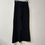 Anthropologie Womens size S sweater pants High Rise Wide Leg Flare Knit black Photo 4
