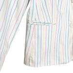 Sag Harbor Blazer Womens Size 14 Pastel Easter Rainbow Stripe Office Work Career Photo 6