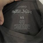Hybrid Apparel Poetic Justice Shirt Black Tupac‎ Graphic Tee Short Sleeve size XS Photo 2