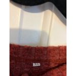 Women's XL Rust Textured Knit Long Sleeve Casual Pullover Shirt Top Red Photo 3