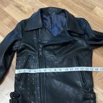 Black Genuine leather moto jacket Photo 12