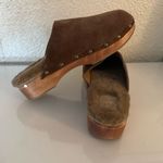 BEEK Mallard Shearling and suede clogs slippers size 6 brand new White Photo 3