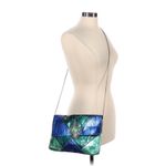 2009 MATTHEW WILLIAMSON for H&M Blue Green Patch Soft Leather Crossbody Bag Photo 1