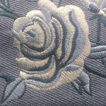 Ladies' Avon Small Embroidered Denim Wristlet Photo 4