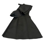 ASOS  black ruffle front dress Photo 0