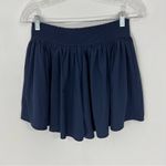 Athleta  Sneaky Flowy Shorts in Navy Blue Fluttery Size Small Photo 3