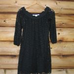 Diane Von Furstenberg  Black Lace Mini Dress Photo 0