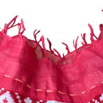 prAna Women's Pink Red Patterned Scarf Wrap Bohemian Style Photo 2