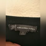 Adrianna Papell Sweater Womens Large Esmerald Green V Neck Sheer Sleeves Photo 7