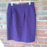 Vera Wang  Purple wool skirt Photo 3