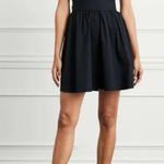 Hill House  Home Smocked Back Ruffle Sleeve Ana Mini Dress Black Size S Photo 0