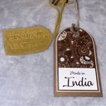 Made In India NWT Mustard Yellow Genuine Leather Suede Crescent Shoulder Bag Photo 9