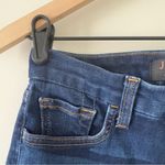 7 For All Mankind Jen7 Ankle Skinny Jeans raw hem dark Wash zip button pockets 4 Photo 3