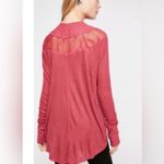 Free People  Spring Valley lace trim top size small Photo 3