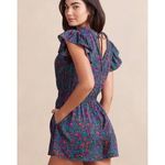 Summersalt The Silky Luxe Ruffled Romper Sz Small Floral Cover Up Beachy Resort Photo 14