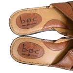 b.o.c. Born Concept Women's 9 Brown Leather Slip On Sandal Classic Comfort Photo 7