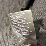 Anthropologie By  Black Ruffle Cable-Knit Sweater Balloon Sleeve Size Small Photo 4