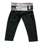 PINK - Victoria's Secret Pink Victoria’s Secret Yoga 2016 Low Rise Sequin Capri Fold Over Leggings Size M Photo 5