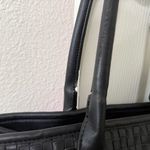 Lulu Dharma Black Woven Vegan Leather Bag Photo 3