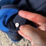 Lululemon  Razorback Mesh v neck sports bra blue athletic yoga Pilates Pattern 10 Photo 5