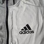Adidas DU2572 Team Issue Bomber Jacket Men's Medium Gray/White Full-Zip Photo 1