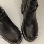 Madden Girl  Black Ankle Boots with Double Buckle Photo 2