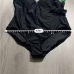 Carole Hochman Black Sleeveless V‎ Neck Side Tie One Piece Swimsuit Size XL NWT Photo 7