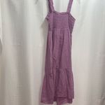 Gap  Women’s Smocked Midi Dress Lavender Purple Size M NWT Photo 5