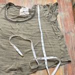 Anthropologie  Olive Green and Black Striped Women's Top size Large Photo 9