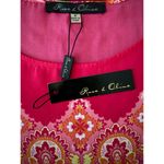 Rose + Olive NEW  Women's Blouse Medium Sleeveless High Low Floral Polyester Photo 4